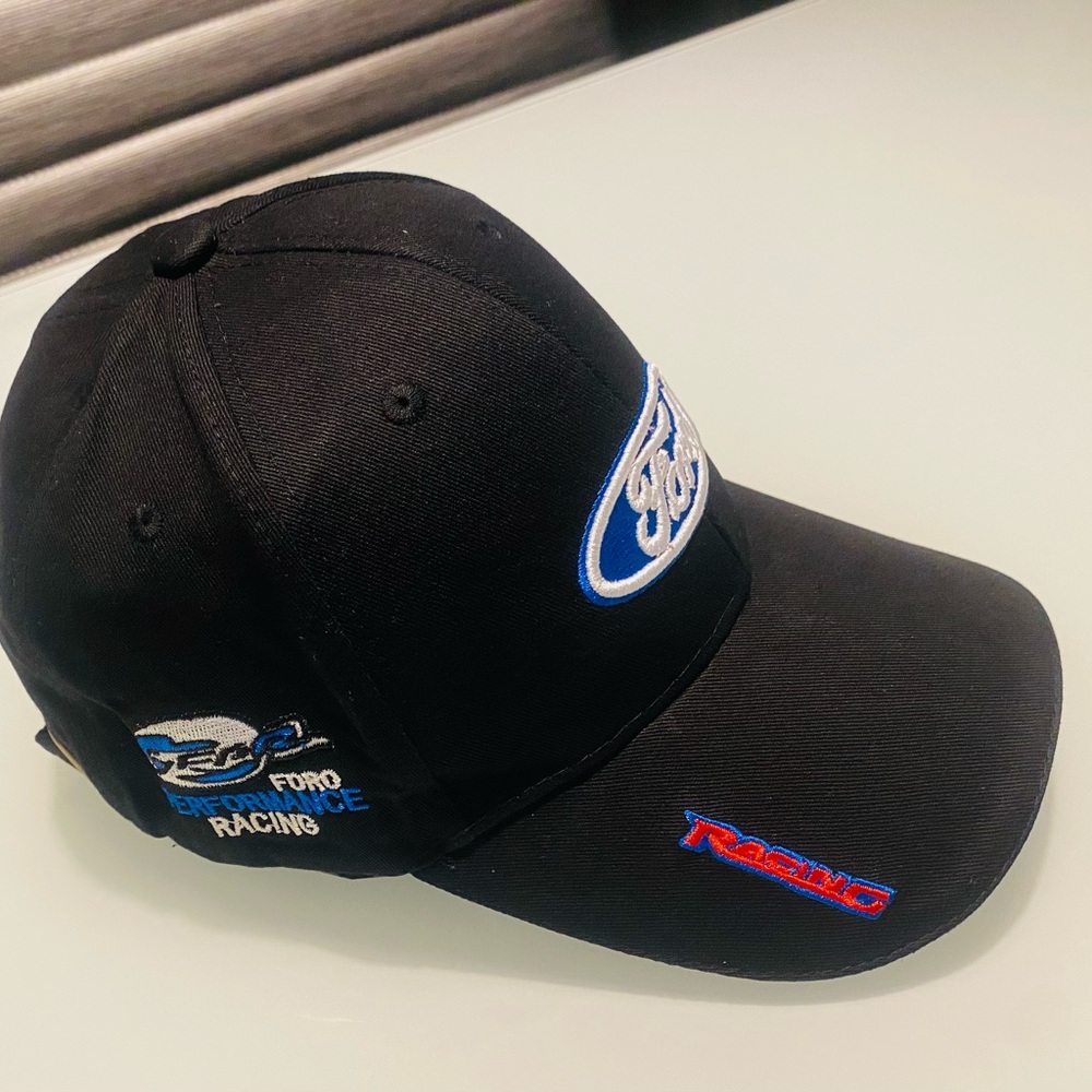 Ford Black Rally Cap with Blue and Red Embroidery New Without Tags Adjustable - Picture 2 of 6